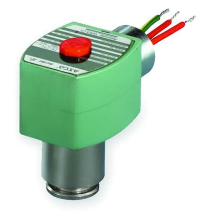 Solenoid Valve, 2-Way, 2-Position, Normally Closed, 1/8 in Pipe Size, 120V AC, Cryogenic, PTFE, UR