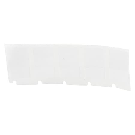 Wraparound Label, White, Vinyl, 1 in W