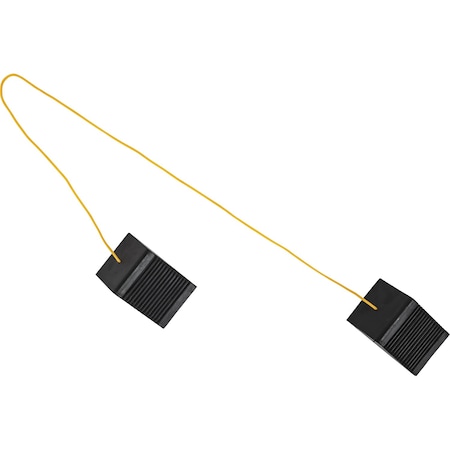 Wheel Chock, 3 In H, Black, Rubber