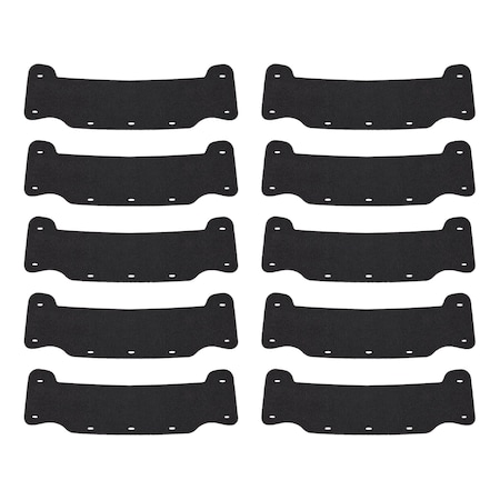 Replacement Had Hat Sweatband, Black, 10 Pack, 10PK