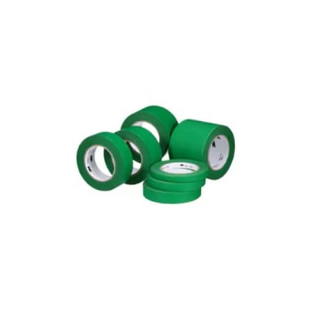 UV-Resistant Masking Tape, 4.8 mil Thick, Green, Rubber Adhesive