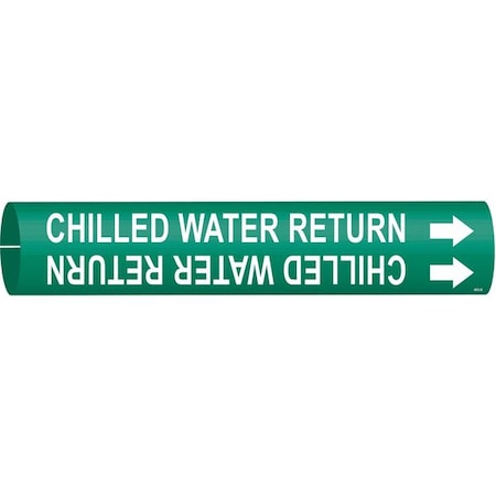 Pipe Marker,Chilled Water Return,Green, 4023-B