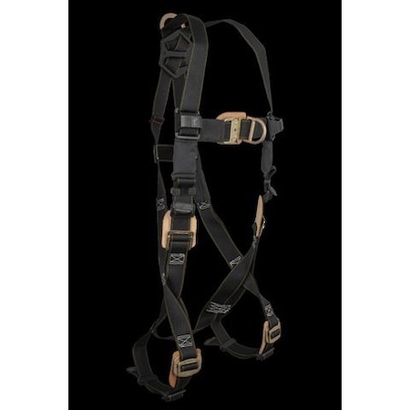 7051BFD Fall Protection Harness, 3XL, 425 lb, Quick-Connect Chest/ Mating Leg Straps