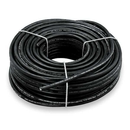 Portable Cord, SOOW, 12 AWG, 4 C, Black, EPDM Rubber, Stranded, 600V, Indoor/Outdoor, 250 ft