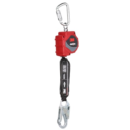 Protecta Self-Retracting Lifeline, 11 ft Length, Snap Hook, Steel, 1 Leg(s), 310 lb Weight Capacity
