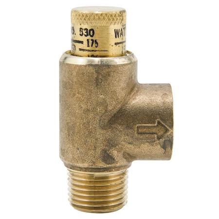 Adjustable Relief Valve,1/2 In,175 psi
