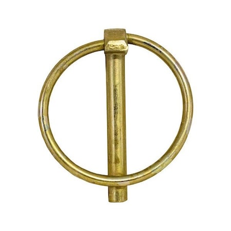 Lynch Pin, Without Chain, 3/16 in Dia, 1-3/8 in L, 1-3/32 in Lg, Steel
