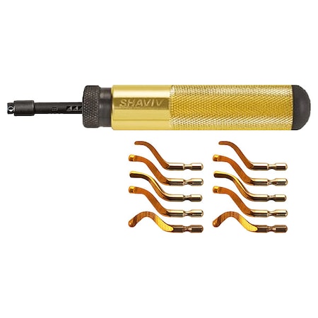 Deburring Tool Set,Yellow