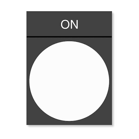 Legend Plate,On,White/Black and Red