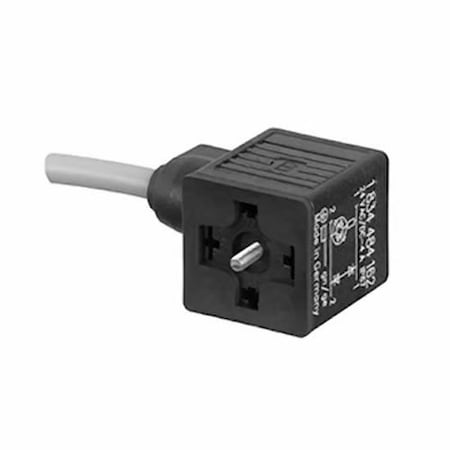 Solenoid Coil Connector,24V AC/DC,3 Pin