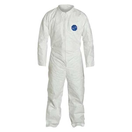 Disposable Coverallss, Collared Coverall, M, Tyvek(R) 400, Open Wrist, Open Ankle, Serged Seam