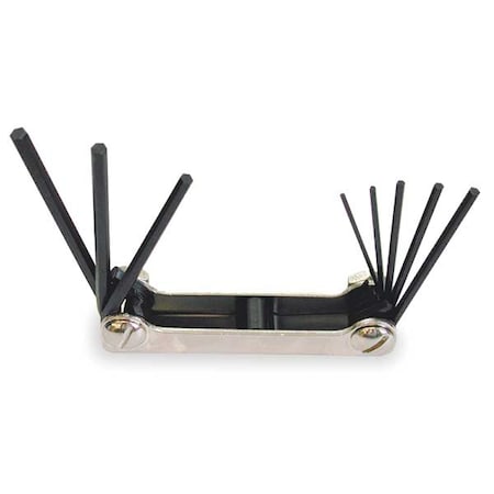 8 Piece SAE Fold-Up Hex Key Set, 20811