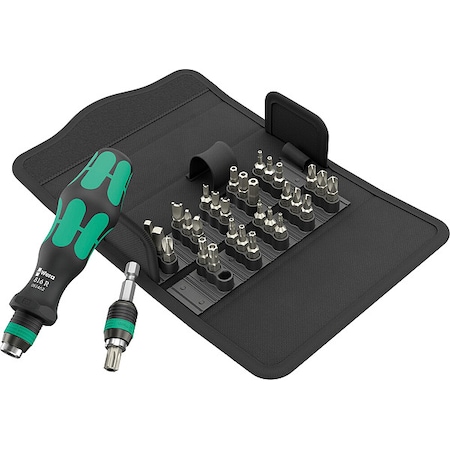 Multi-Bit Screwdriver Set,1/4 in Drive