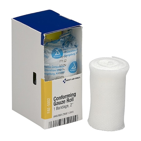 First Aid Kit Refill,2" Conforming Gauze Roll, 1 Per Box