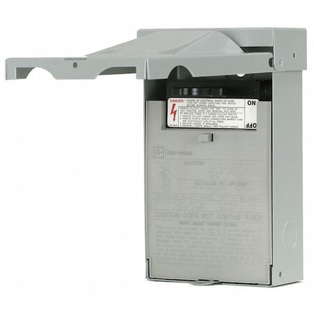 Disconnect Switch, Fusible, DPST, Single Phase, NEMA 3R, Indoor/Outdoor, Steel