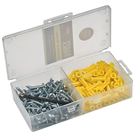 Conical Anchor Kit, 100 Anchors. No 10 x 1" Screws, 1/4" Drill Bit Included