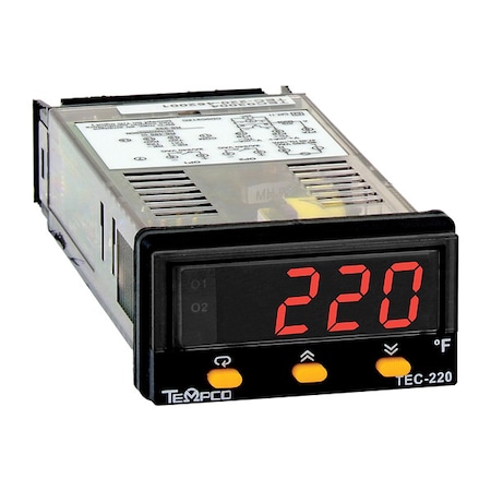Temp Controller, Prog, 90-250V, Relay2A