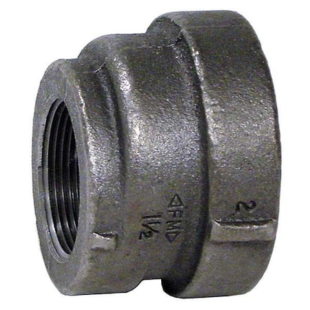Coupling Concentric Reducer Coupling, 2-1/2" x 2" Pipe, FNPT, Cast Iron, Class 125
