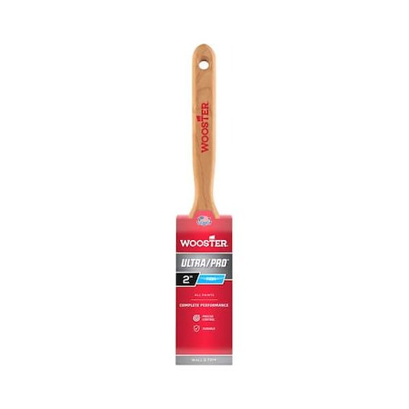 2" Flat Sash Firm, Nylon/Polyester Bristle, Paint Brush, Wood Handle