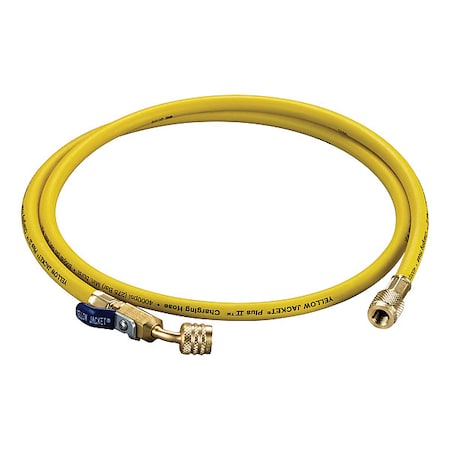 Hose,6 ft Overall L.,Yellow,Nylon