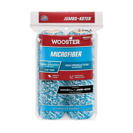 Paint Roller Cover,4 1/2" L,Microfiber