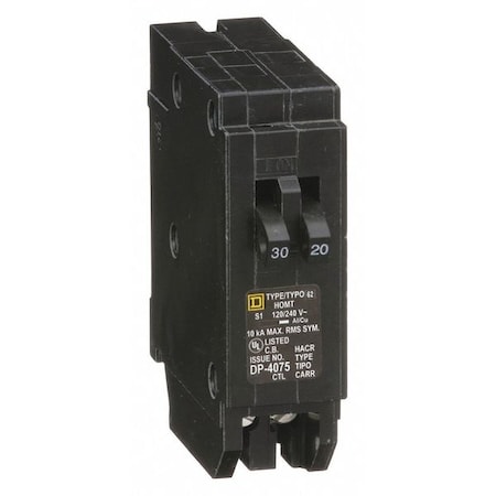 Miniature Circuit Breaker, HOMELINE Series, 30A, 1 Pole, 120V AC, 10kA at 120/240V AC