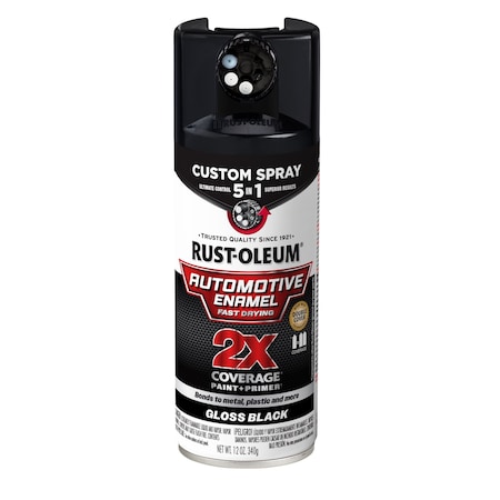 Automotive Enamel Spray,Solvent,Black