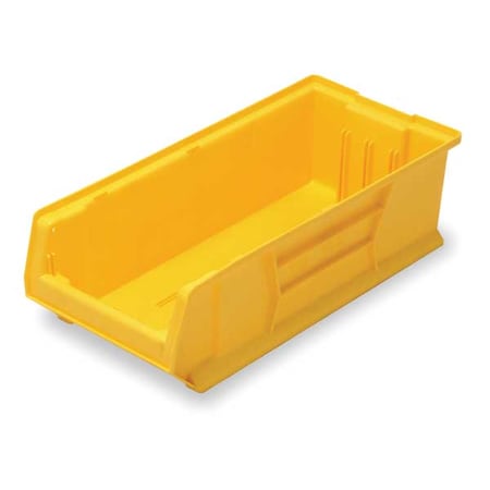 Storage Bin, Polypropylene/Polyethylene, Yellow, 7 in H, 11 in W, 23 7/8 in L