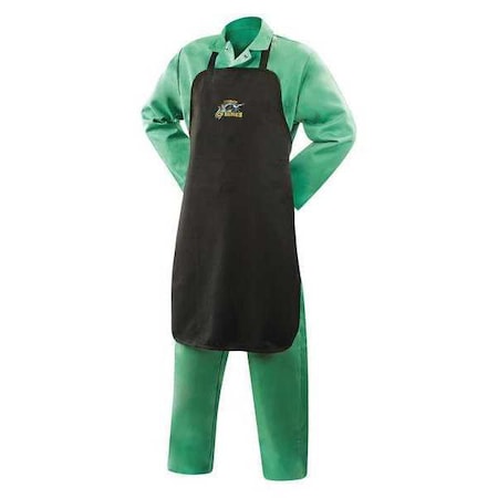 Welding Apron, Aramid, 36 in Length, Black