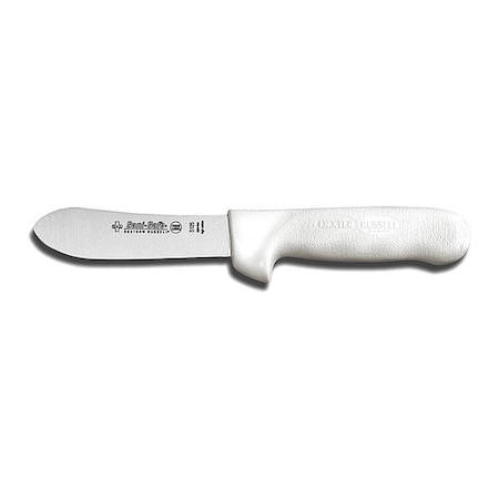 Slime Knife,4 1/2 In,Poly,White