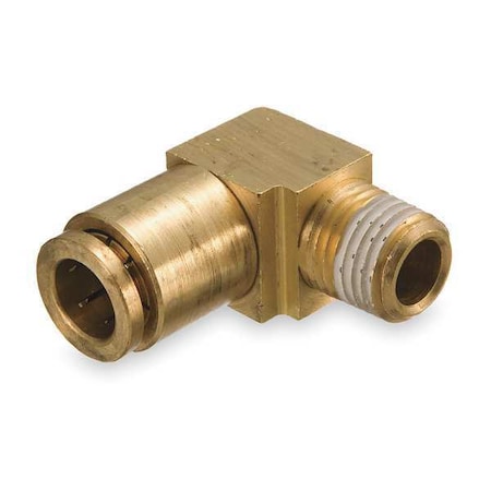 Elbow,Brass,Push-Fit1/4in,NPTF1/4in