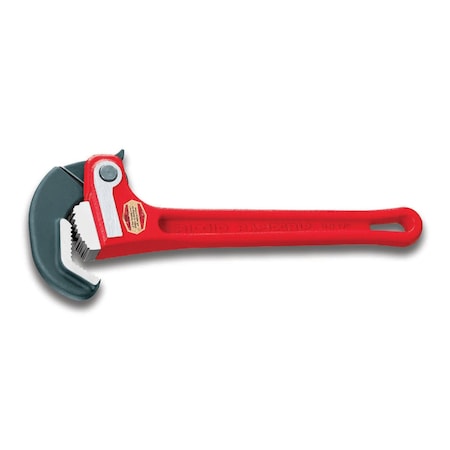 10" Heavy-Duty RapidGrip Wrench, 1-1/2" Capacity, Red