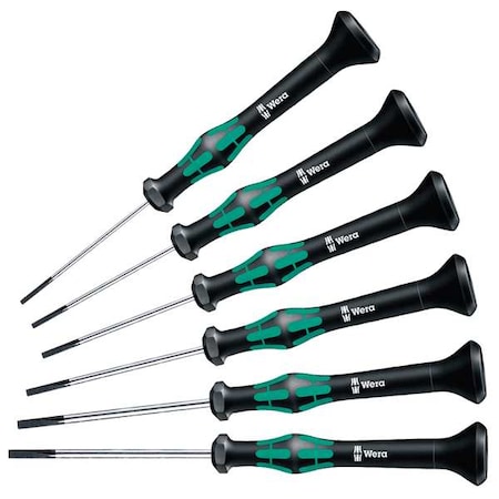 Precision Screwdriver Set,Slotted,6 pcs