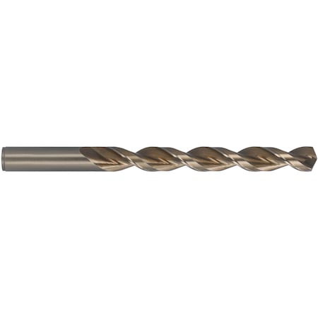 Q-Cobalt 135 Degree Wide Land Parabolic Jobber Length Drill Cleveland 2075 Straw HSS-CO 8% RHS/RHC 7/64
