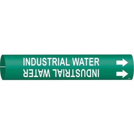 Pipe Mrkr,Industrial Water,3/4to1-3/8 In