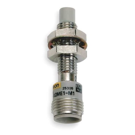 Cylindrical, Inductive Proximity Sensor, 12 mm Dia., Brass, M12, 2 Wires, Shielded