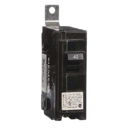 Miniature Circuit Breaker, BL Series, 40A, 1 Pole, 120/240V AC, 10kA at 120/240V AC