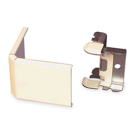 External Elbow Raceway, 2400 Series, 2 Channel, 1.90 in W, 1-3/4 in H, 3 in L, Ivory