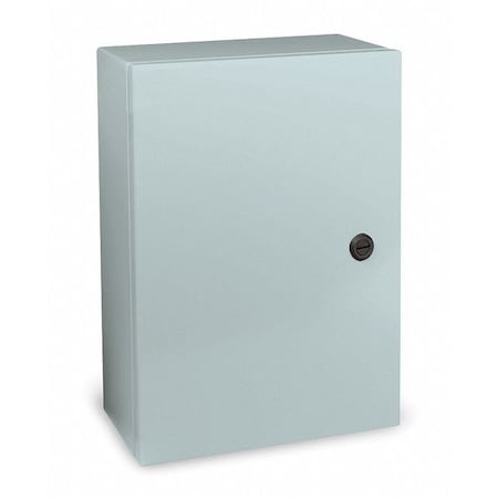1/4 Turn Latch Electrical Enclosures, 16 in H, 8 in D, 20 in W, 12, 13, 3R, 4, Steel