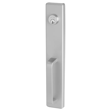Exit Trim, Night Latch, 512 Pull, Less Cylinder, US26D