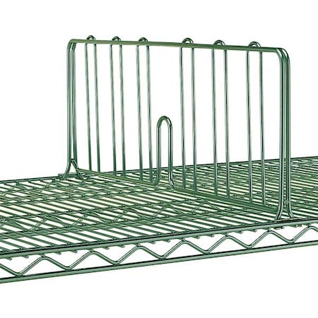 Shelf Divider 24"W,Green, 6PK