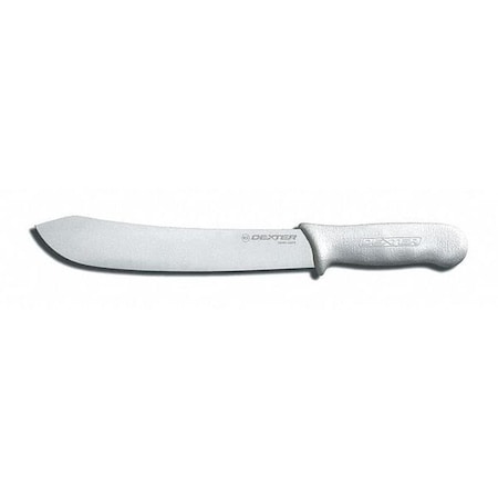 Butcher Knife,12 In,Poly,White
