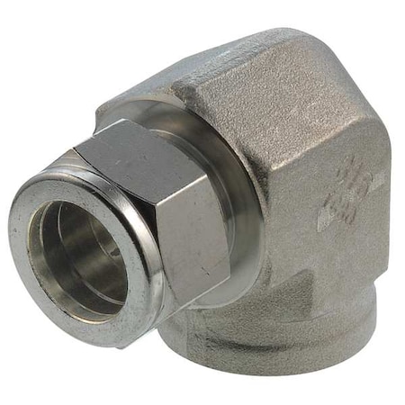 1/4" x 1/2" A-LOK x FNPT SS Female 90 Degree Elbow