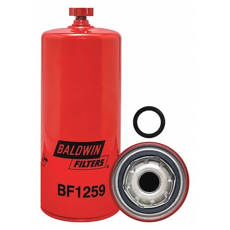 Fuel Filter, 10 micron, 9 17/32 in L, 3 11/16 in Outside Dia