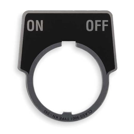 Legend Plate,On/Off,White/Black