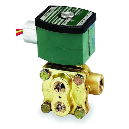 Solenoid Valve, 4-Way, 2-Position, Universal, 3/8 in Pipe Size, 120V AC, NAMUR Mount, Direct Acting