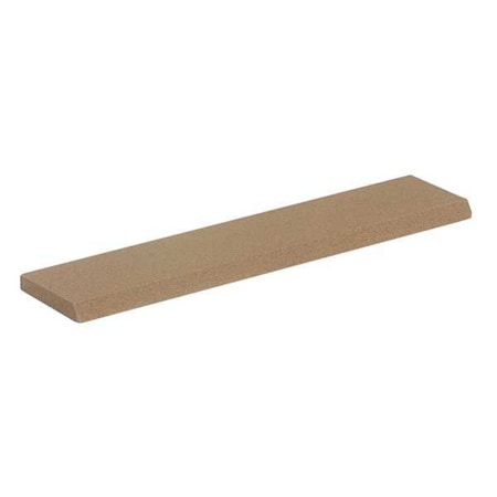 Reamer Stone, 5 in W, 1 in L, 3/16 in H, Aluminum Oxide, Brown, Orange