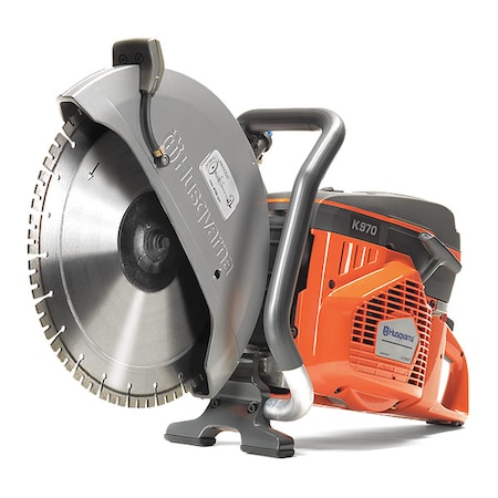 16" Concrete Power Cutter/Saw, 6" Cut Depth, Wet/Dry, 6.5hp 2-Cycle