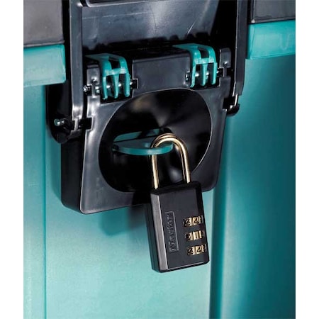 Luggage/Briefcase Padlock,Brass,Side
