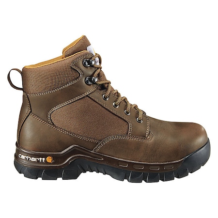 Men's 6-Inch Work Boot, 10 1/2 M, Steel Toe, 6 in H, Brown, CMF6284